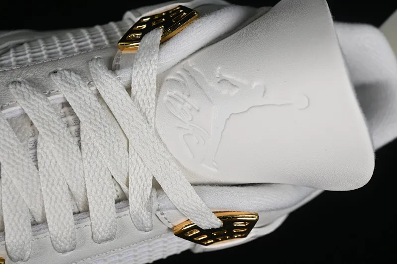 All categories Air Jordan Jordan series basketball shoes Air Jordan 4 LW version Air Jordan 4 Retro "Metallic Gold" AJ4 Joe 4 meters white gold AQ9129-170